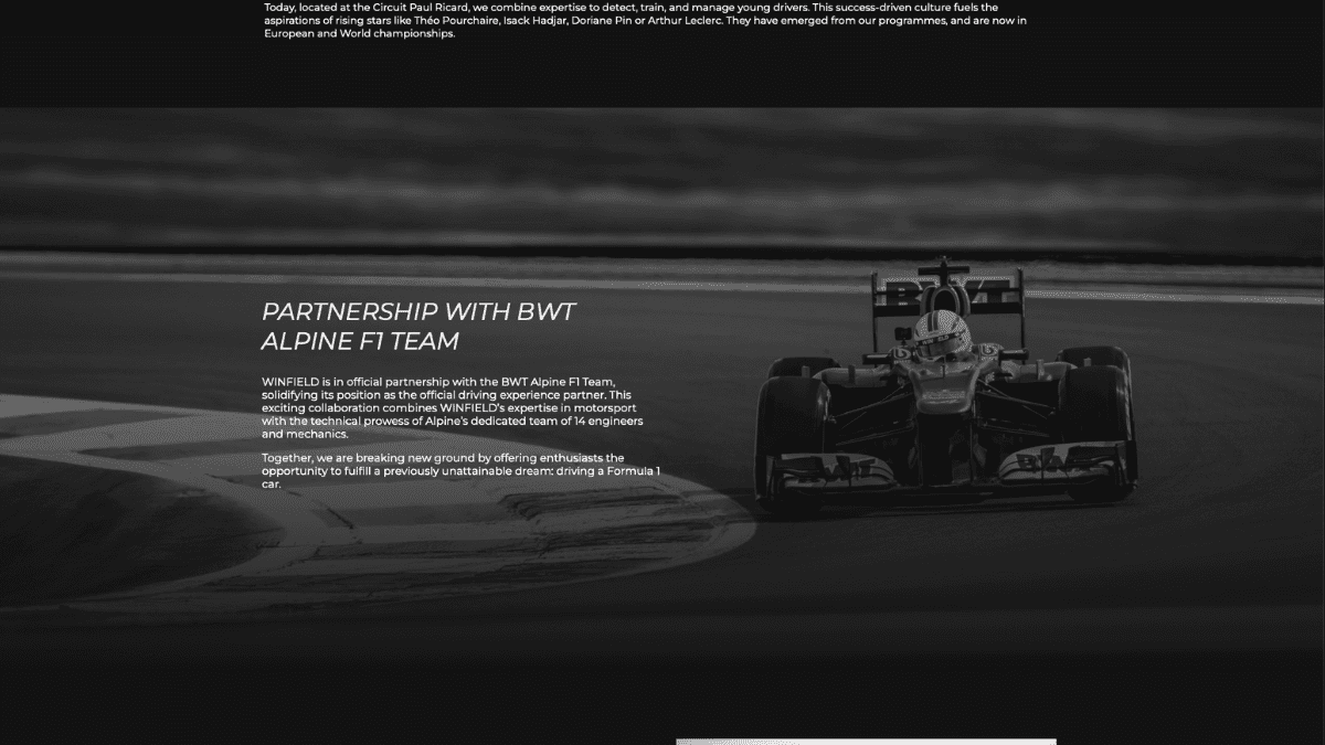 Site web texte